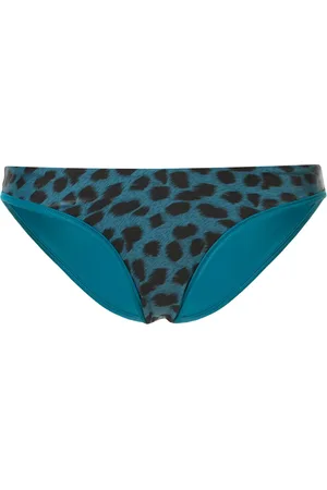 Duskii Reversible leopard-print bikini bottoms