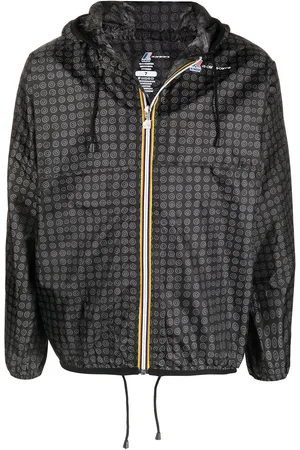 10 CORSO COMO Graphic-print hooded raincoat
