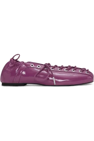 Ganni Lace-up ballet flats
