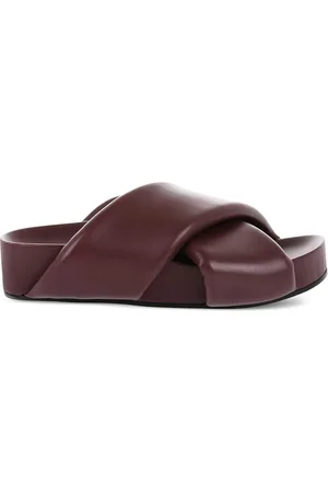 Jil Sander Crossed-strap slide sandals