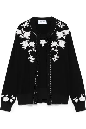 Blugirl Floral-embroidered cardigan set