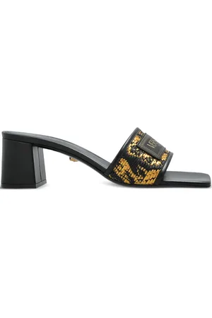 VERSACE 55mm Theia Barocco mules