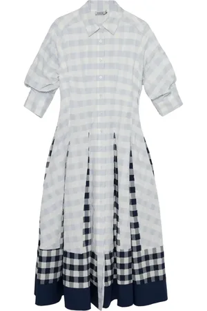 Simkhai Checked midi dress