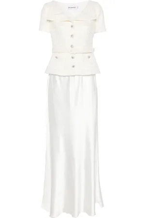 Self-Portrait Panelled maxi dress