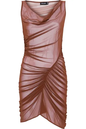 Atlein Mesh mini dress