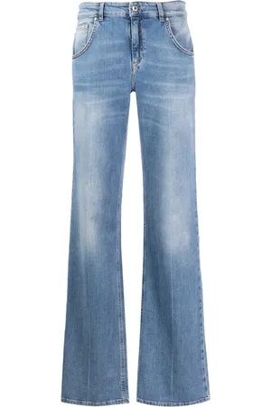 BLUMARINE Mid-rise flared jeans