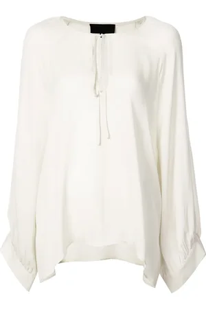 NILI LOTAN Floaty tie neck blouse