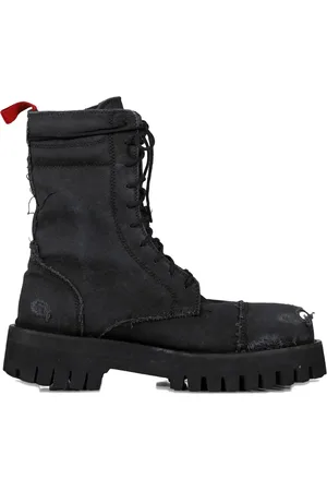 424 FAIRFAX Distressed-effect boots
