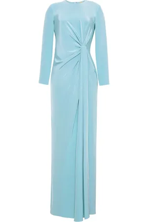ADAM LIPPES Draped silk maxi dress