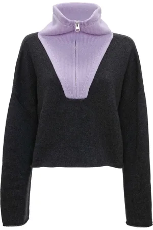 J.W.Anderson Logo-patch zip-up jumper