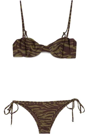 The Attico Zebra-print bikini
