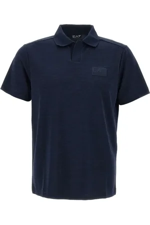 EA7 Logo-patch polo shirt