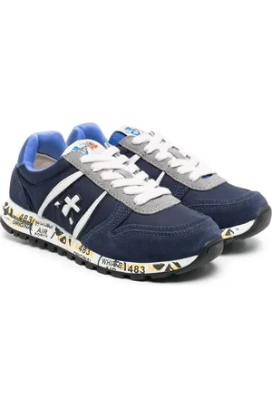 Premiata Sky logo-patch sneakers