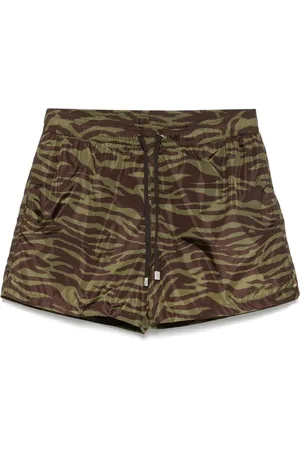 The Attico Zebra-print swim shorts