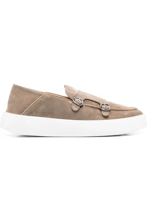 Neil Barrett Suede double-buckle sneakers
