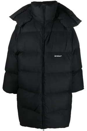 OFF-WHITE Logo-print puffer coat