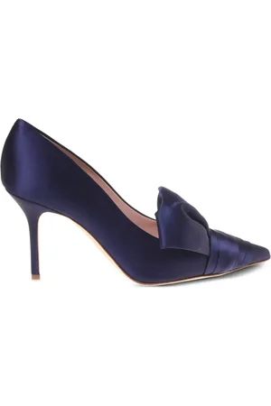 Alberta Ferretti Pleated satin pumps