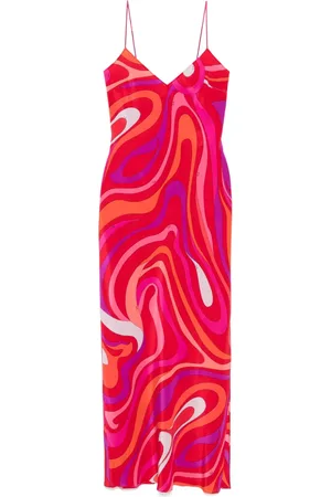 Puccini Iride-print maxi dress