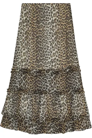 Ganni Leopard-print skirt