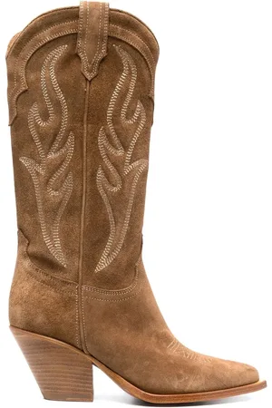 SONORA 70mm Western-style suede boots