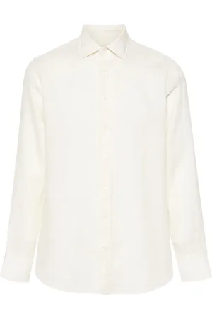 LARDINI Long-sleeve linen shirt