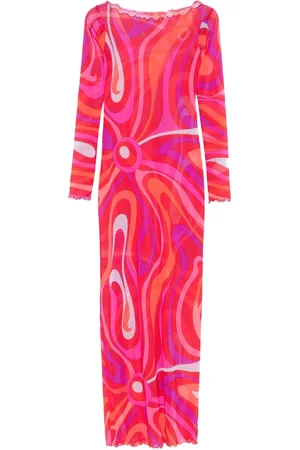 Puccini Iride-print maxi dress