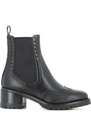 santoni 45mm Brogue Chelsea boots