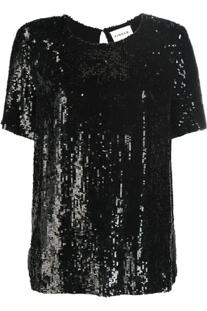 P.A.R.O.S.H. Sequinned short-sleeve top