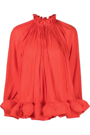 Lanvin Ruffled gathered blouse