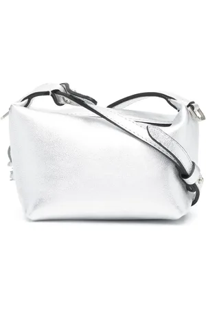 Eera Crinkle-effect metallic mini bag
