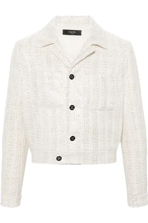 AMIRI Sequin-embellished tweed jacket