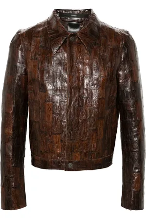 SAPIO Snakeskin-effect jacket