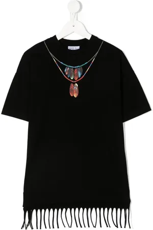 MARCELO BURLON Necklace-print fringed dress