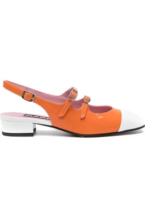 Carel Abricot 30mm leather pumps
