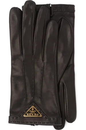 Prada Logo-plaque slip-on gloves