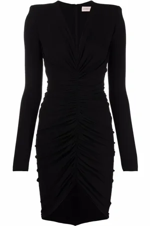 ALEXANDRE VAUTHIER V-neck ruched mini dress