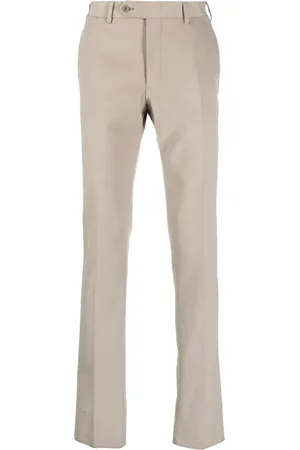 CANALI Cotton straight-leg trousers