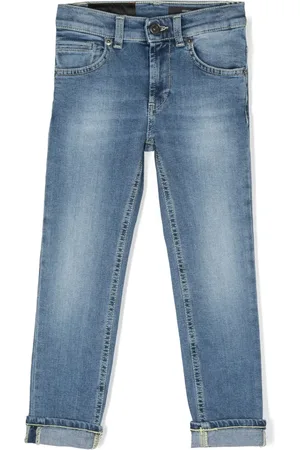 Dondup Straigh-leg washed denim trousers