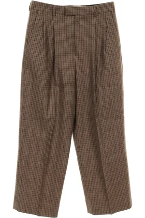 Céline 2010s houndstooth-pattern trousers