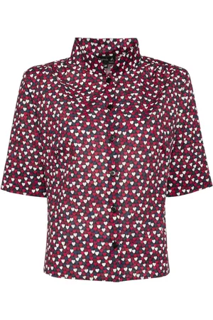 AGNÈS B. All-over heart print shirt
