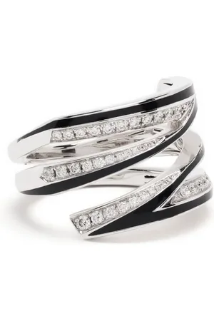 STEPHEN WEBSTER 18kt white gold Vertigo Infinity diamond ring