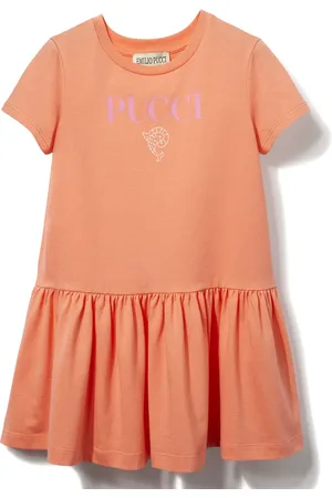 PUCCI Junior Logo-print short-sleeve dress