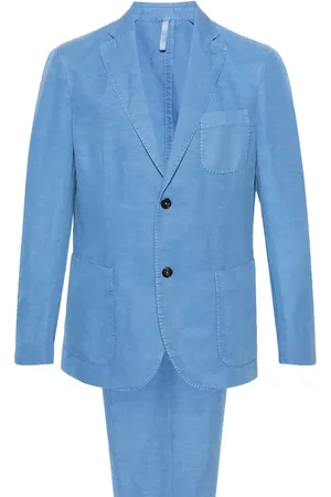 Incotex Single-breasted linen blend suit
