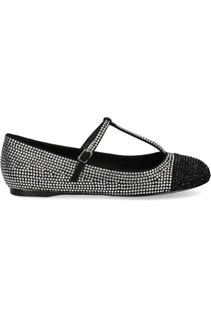 Bibi Lou Rhinestone-embellished ballet flats