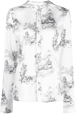 COPERNI Graphic-print hooded blouse