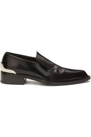 Jil Sander Metal-appliqué leather loafers