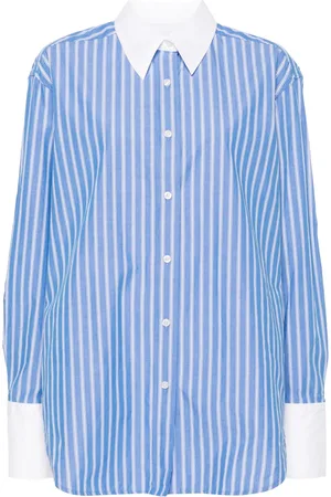 Samsøe Samsøe Salovas striped organic cotton shirt