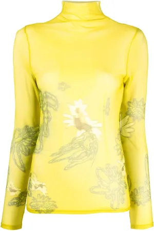 Collina Strada Lace-embroidered long-sleeve top