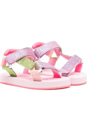 Billieblush Glitter-detail flat sandals