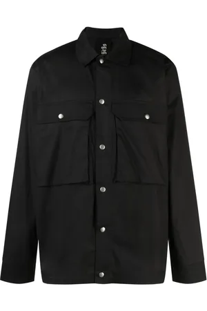 THOM KROM Long-sleeved press-stud shirt